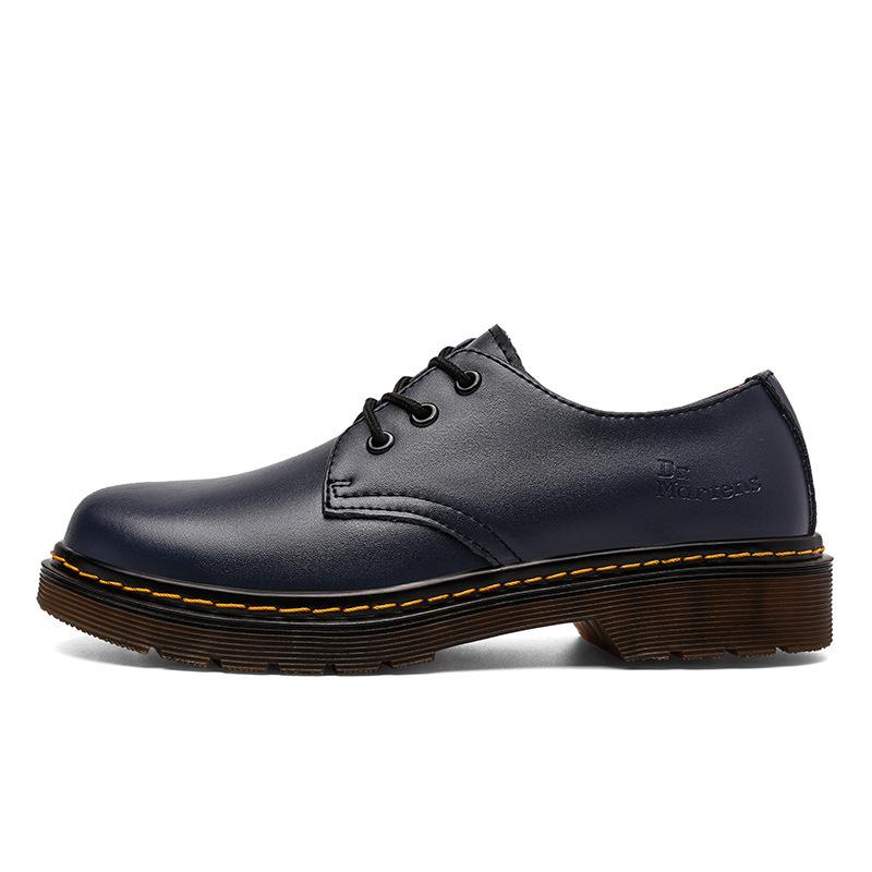 Low-top leather casual couple shoe holes classic large-size men's shoes, tooling women's short boots 1