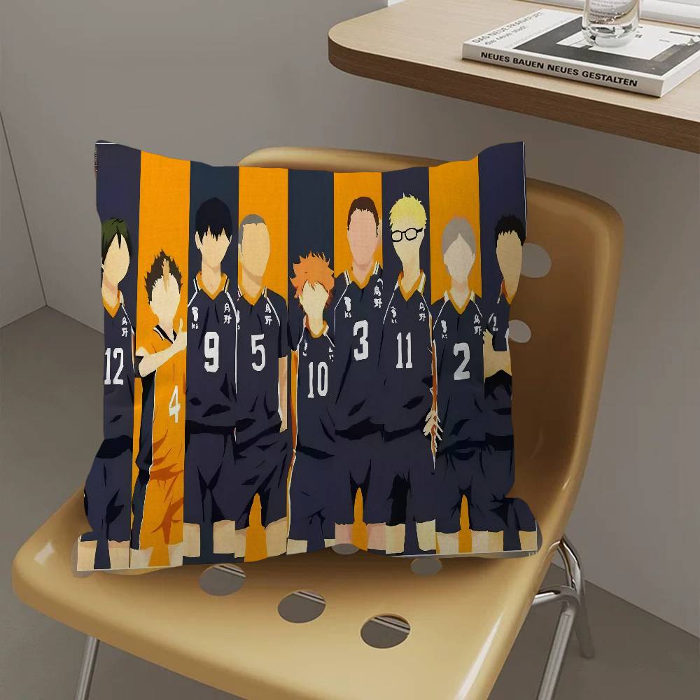 Cartoon K-Karasuno Kissenbezug Dekokissen Sofa Heimdeko Hülle Kissenbezüge