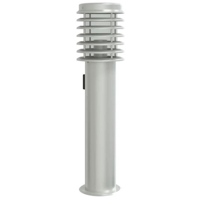 VidaXL Lampadaire d'extérieur et sortie argenté 60 cm acier inoxydable, éclairage au sol d'extérieur, éclairage au sol de 4006373