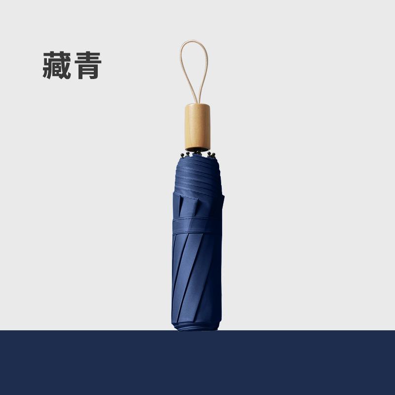 High-End Business Umbrella Original Wooden Handle Ten-Bone Automatic Umbrella Windproof Folding Umbrella Gift Double Automatic Umbrella