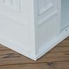 Plastic Weather-Resistant Dog House, for Indoors and Outdoors, Large Dogs - White and Blue