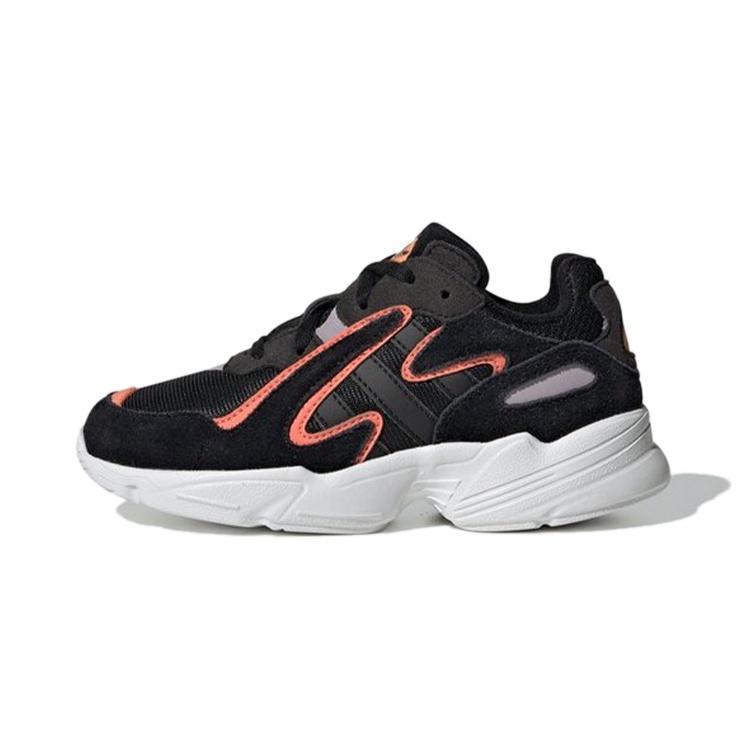 (PS) adidas Yung-96 Chasm Shoes   Core Black Semi Coral  Kids  EE7556 EU 28