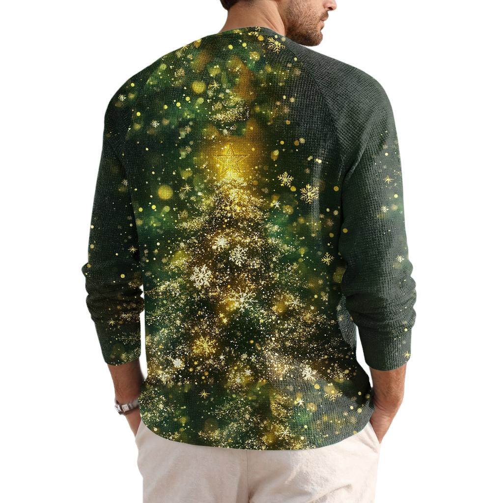 Men's Loose Casual Button Down Collar Long Sleeve Top