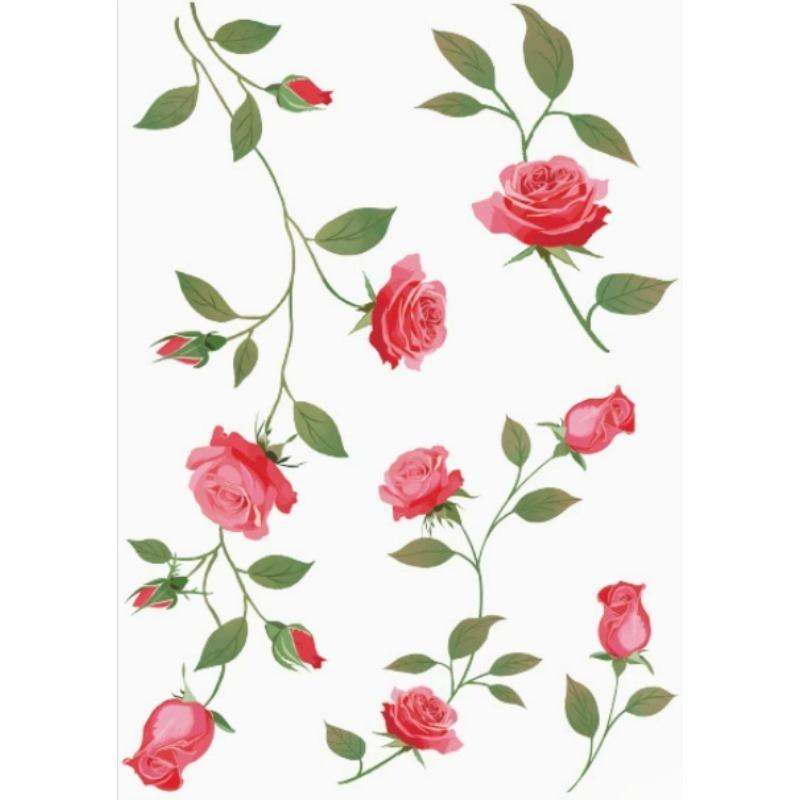 Frühling Sommer Blumen Temporäres Tattoo Aufkleber Wasserdicht Kirschblüten Rosen Tattoo Aufkleber Für Frauen Fake Tattoo Aufkleber