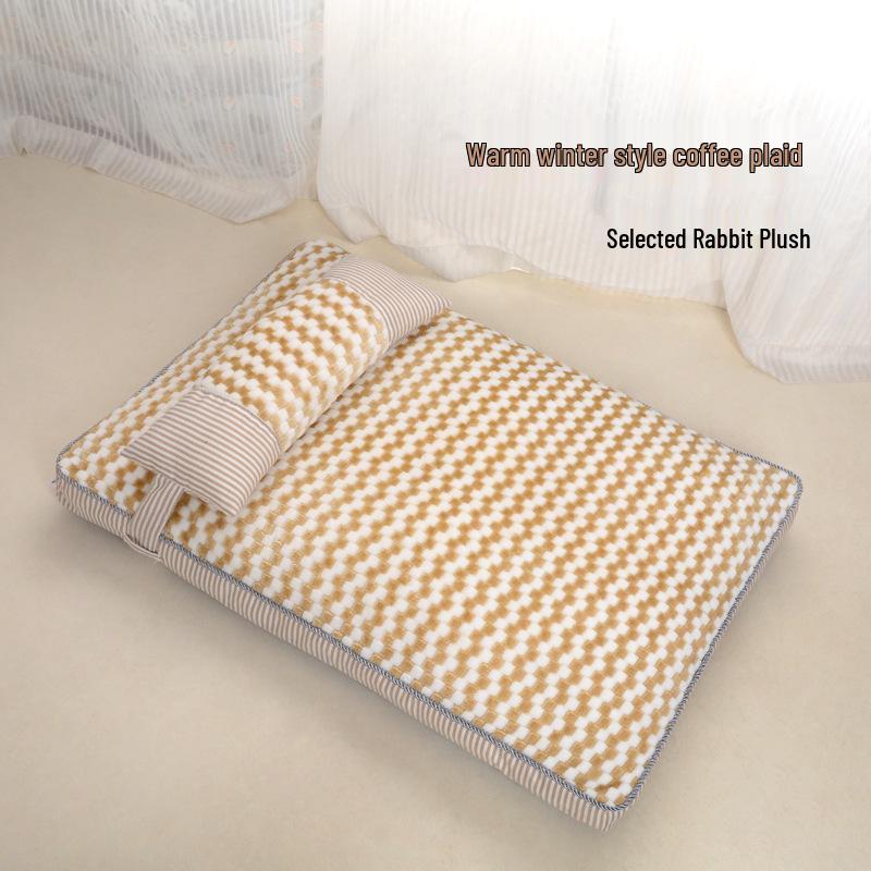 Removable and Washable Pet Bed for All Seasons - Dog and Cat Cushion Mat