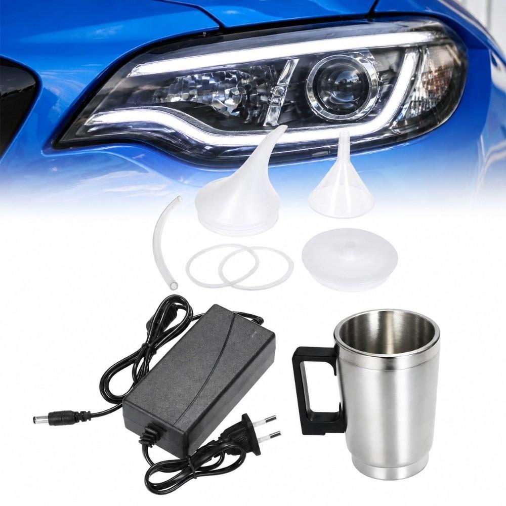 Elektrische Heiztasse Scheinwerfer-Restaurations-Kit Zerstäubungsbecher Auto-Scheinwerfer