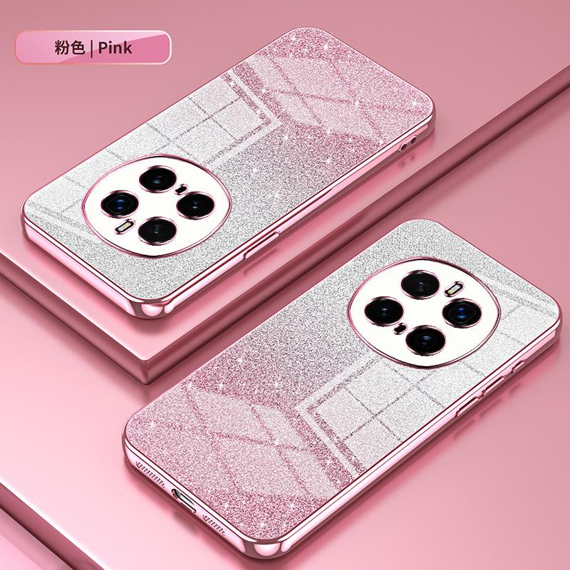 Applicable to Huawei Honor Magic8Pro electroplated glitter mobile phone case Honor X9D transparent Honor X70 protective case