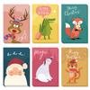 24PCS Christmas & Thanksgiving Greeting Card Set - Festive Holiday Designs for Gifts
