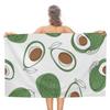 Funny Cartoon Avocados Print Beach Towel Quick Dry Sand Free Absorbent For Adults And Kids Pool Swimming Yoga Bathroom Towels