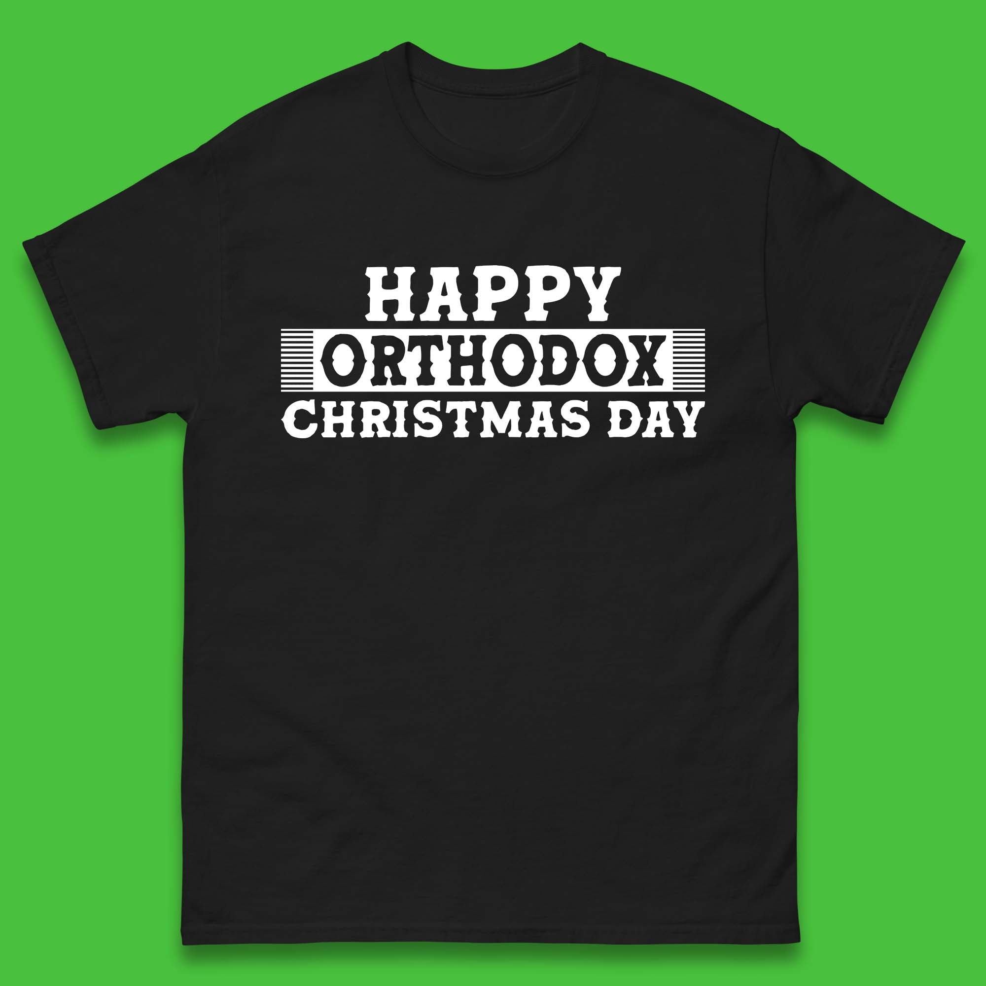 Orthodox Christmas Day Mens T-Shirt Womens Tops Tees 3XL
