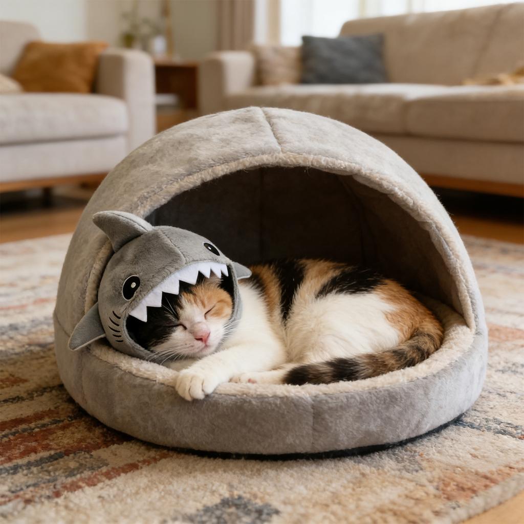 Cute Cartoon Plush  Pet Headwear: Winter Warm Soft Hat For Cats & Small Dogs (Trendy Pet Accessory)