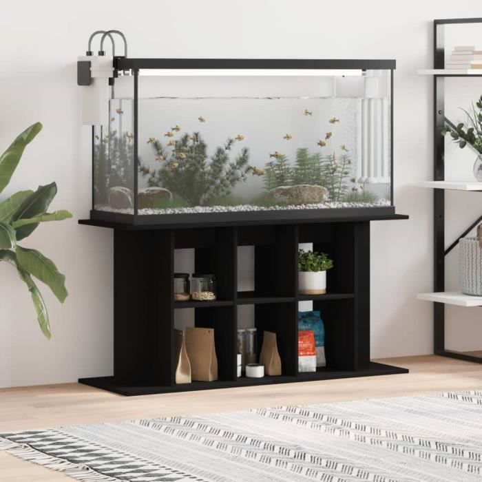 VidaXL Support pour aquarium noir 120x40x60 cm bois d'ingénierie 833592