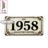 Tin Sign  Vintage Durable Metal Plaque Wall Decor Home Office Bar Man Cave Retro Birth Year City Coordinates License Plate W