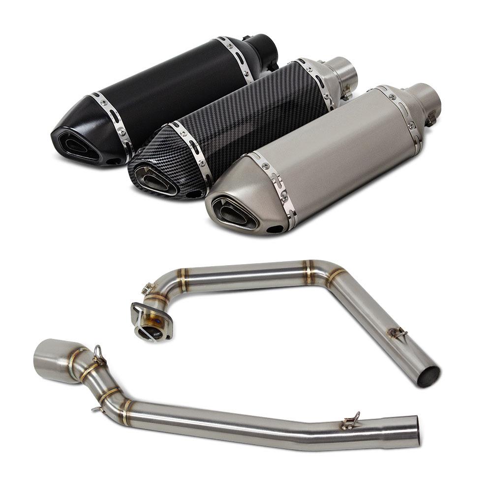 Stainless Steel Modified Exhaust Front for GSX-R150 with 370mm Small Hex Tail