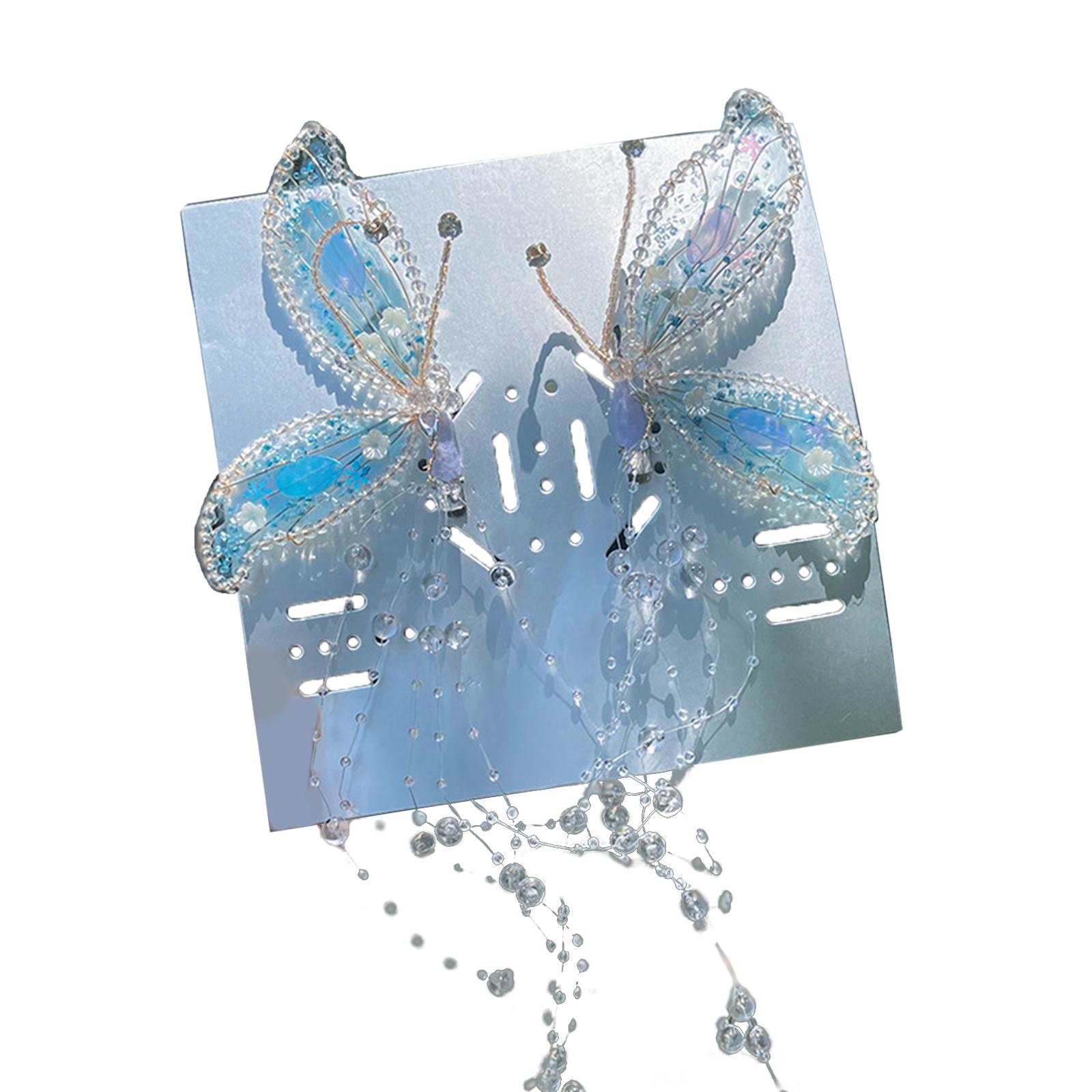 Decorative Hair Barrettes Elegant Butterfly Fairy Ear Headwear Fashion Hairpins for Women Girls Crystal Fringe Hair Clip