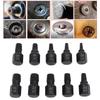 10Pcs Damaged Screw Extractor Set Cr V Steel 1/8in To 13/32in Hex Bolt Extractor for Telecommunicati