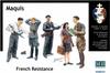 Master Box 1/35 Scale Plastic Model Kit: French Resistance and German Officer Prisoners of War, 1944, Set of 5 (MB35051)