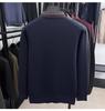 Men's Winter Thickened Knit Sweater with Lapel - Business Casual, Plus Velvet, Fake Two-Piece Design
