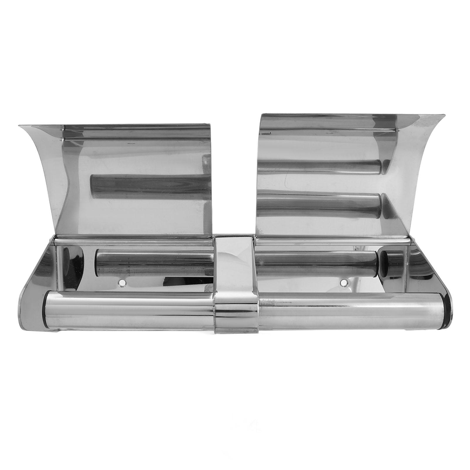 

Toilet Paper Holder 304 Stainless Steel Wall Mounted With Lock and Cover Waterproof Bathroom Roll Tissue Holder
