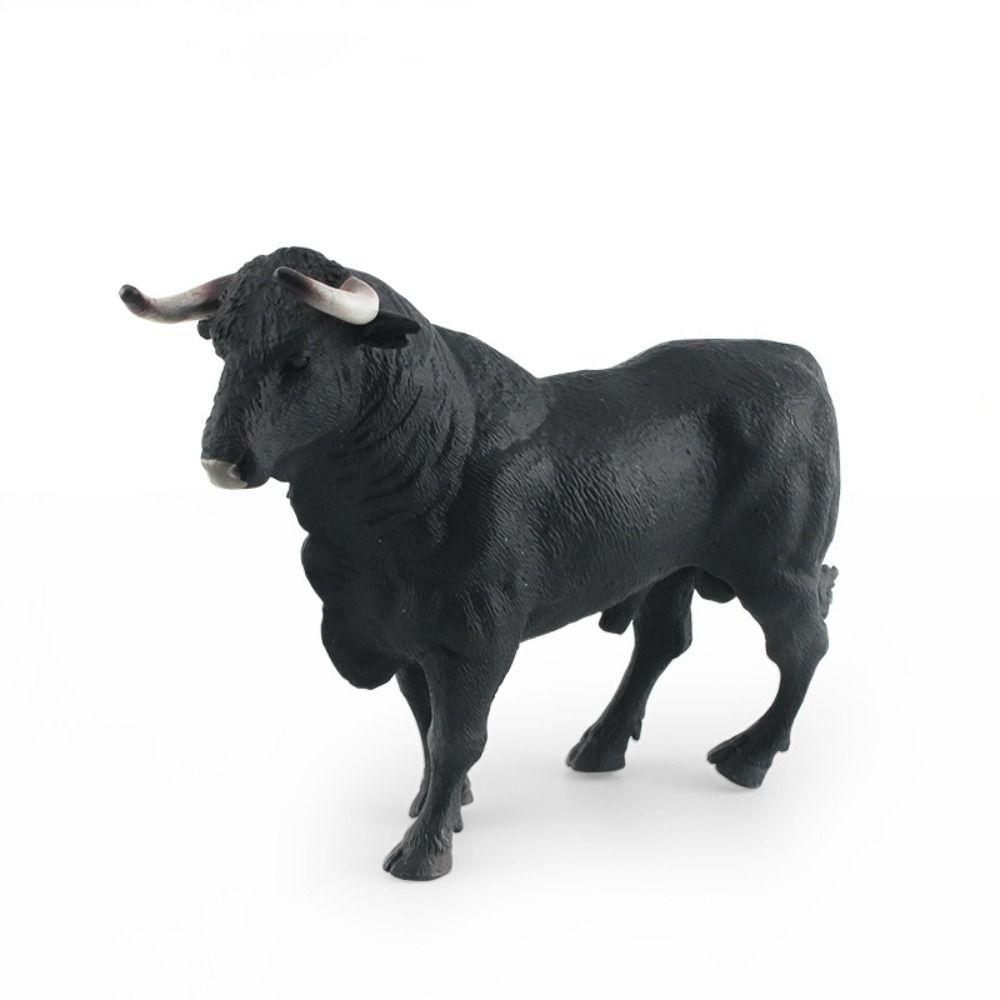 Simulation Poultry Cattle Model Farm Animals Calf Bull OX Figures  For Children