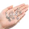 20pcs Stainless Steel Pendants Hollow Butterfly Necklace Charm Earrings Bracelet Butterflies Component DIY Women Jewelry Making