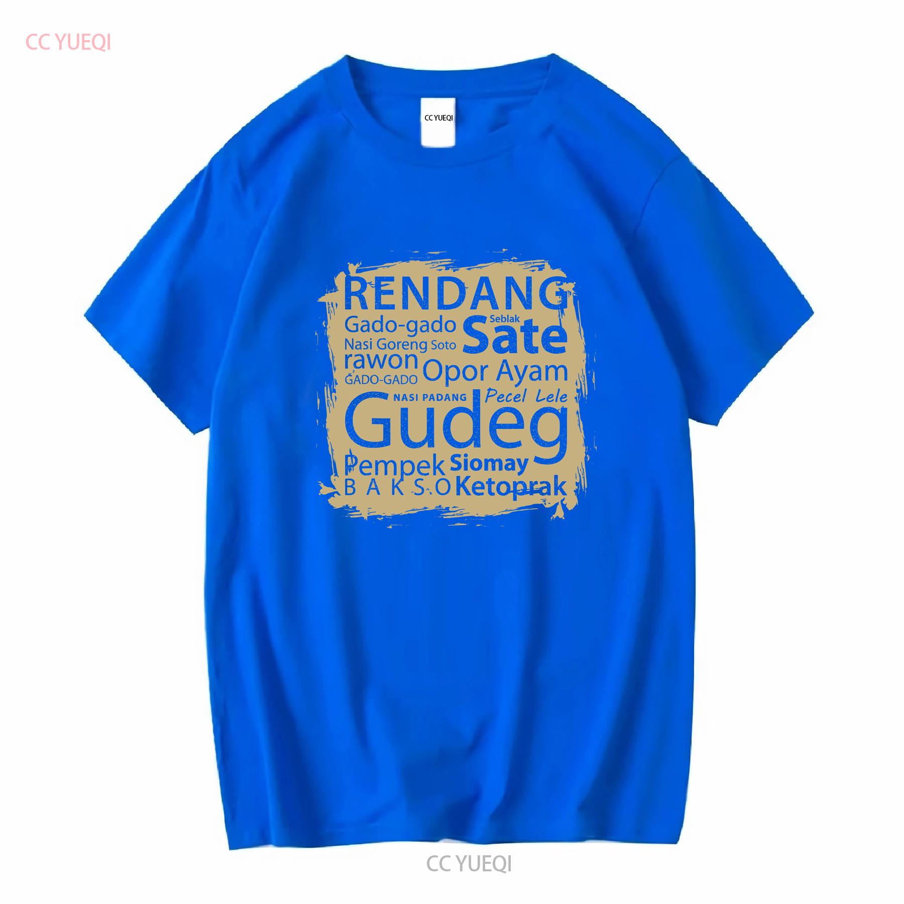 ZheXiong TEE Nieuw Beperkt Top Favoriet Indonesi&euml; Eten Indonesische Liefhebbers T-shirt vintage Gewassen Uitgerekt mode Veelzijdig Licht Zacht 2XL