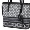 Daks Navy Dd Logo Leather Tote Bag Dcba6e801n2