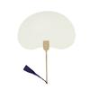 Blank Hand Fan Chinease Rice Paper Fan with Tassels Wood Handle Calligraphys Painting Handheld Fan Elegant Gift for Woman