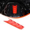 ABS Sports Red Engine Hood Panel Trim Cover For Corvette C8 -2025