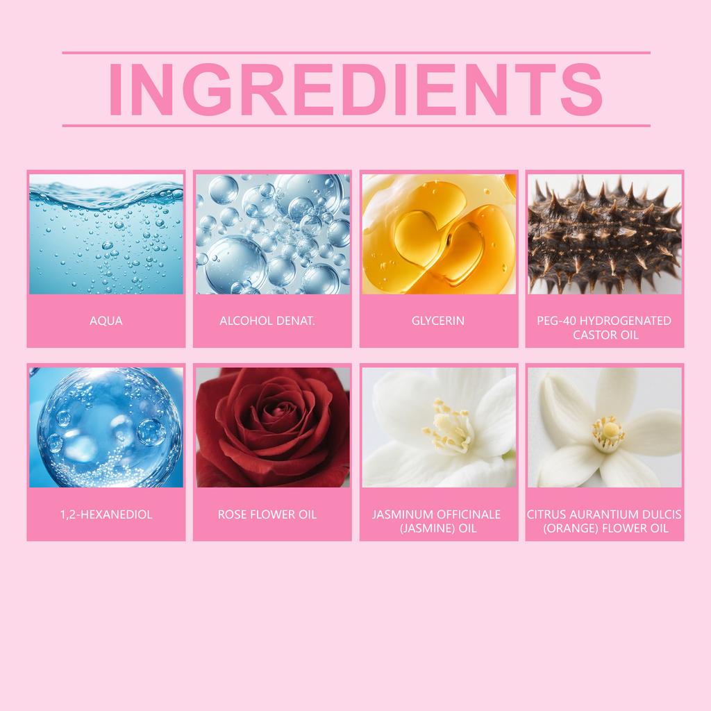 Women's Perfume,15mltravel Sized Perfume, Attracts Men, Rose Perfume Lasting Charm(rose)