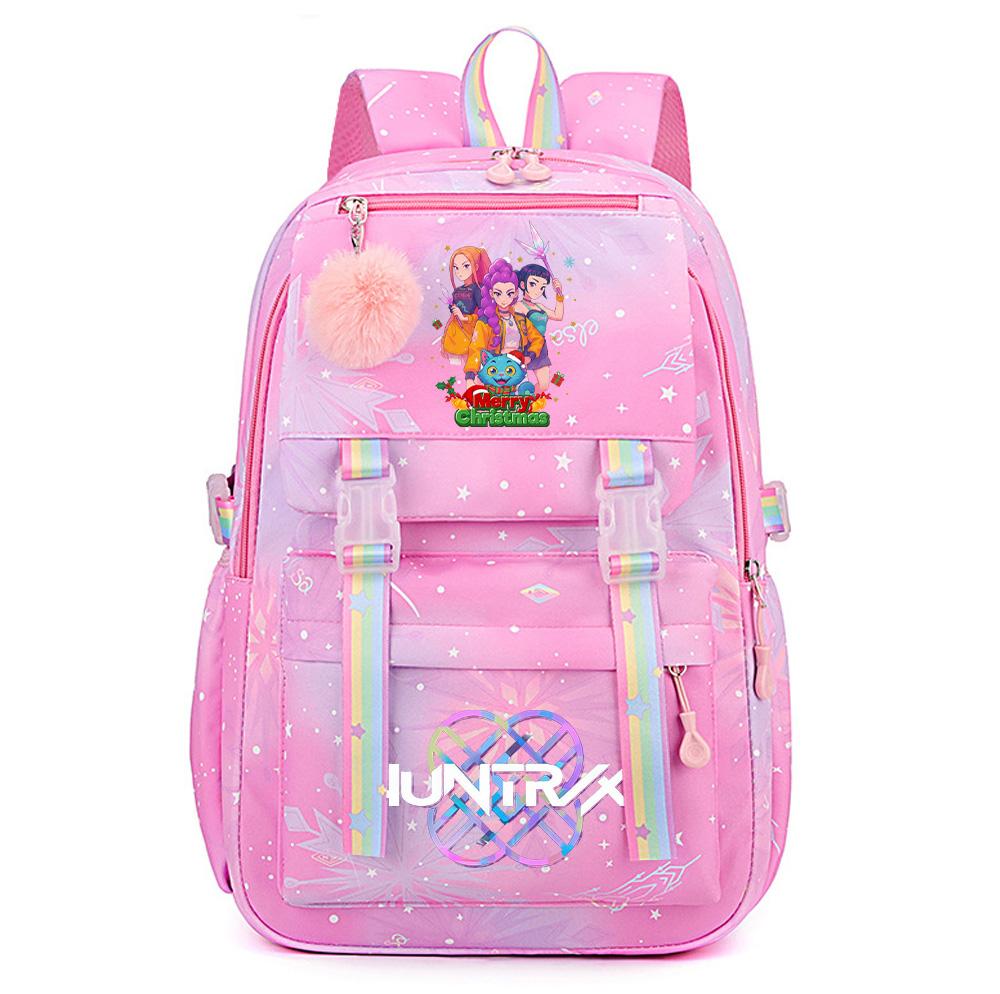 Christmas K-Pop Demon Hunters Printed Large Capacity Waterproof Backpack Teenger Student Girl Boy Schoolbag Bookbag waterproof Travel Bag Mochila