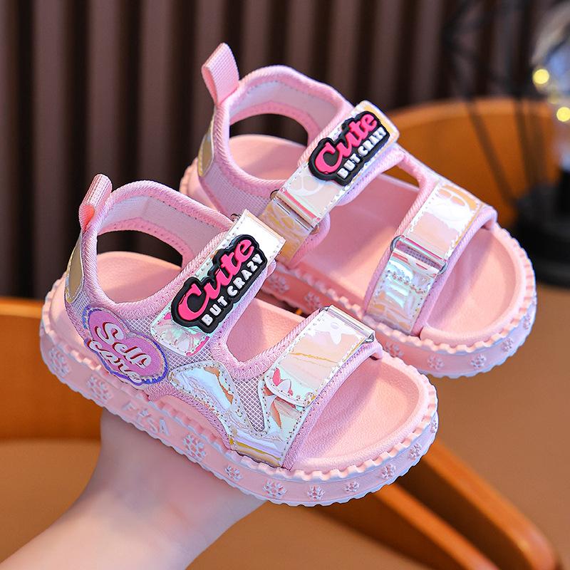 Girls Sandals 2025 New Summer Cute Fashion Sports Shoes, Soft Sole Beach Sandals for Toddler Kids