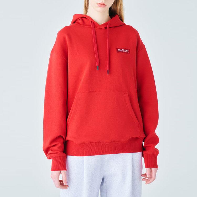 Fila Sweatshirts Unisex Red Hooded Moderate Regular FS2POF1132X-HRD