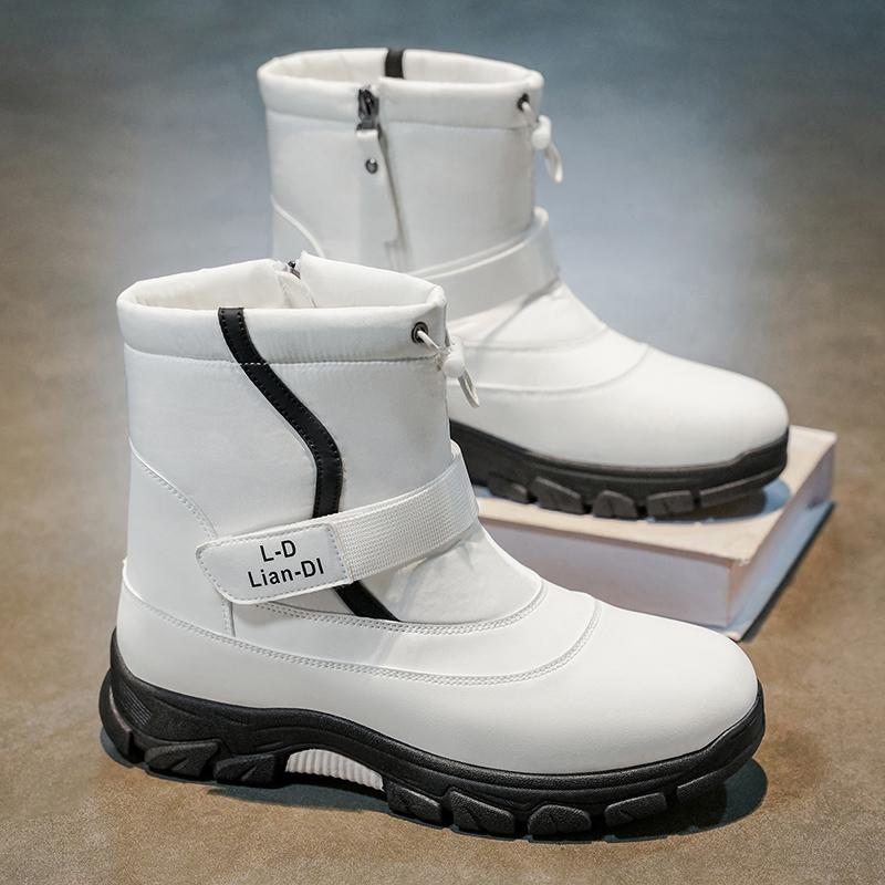 Мужские черные походные ботинки уличные зимние ботинки белые ботинки для альпинизма зимние пустынные ботинки большие размеры EU 48 белый 3719₽