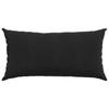 Sofa Cushions 2 Pieces Black 80 X 40 Cm Cord Fabric