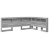 Testiera con contenitore Grigio Sonoma 150 cm Truciolato