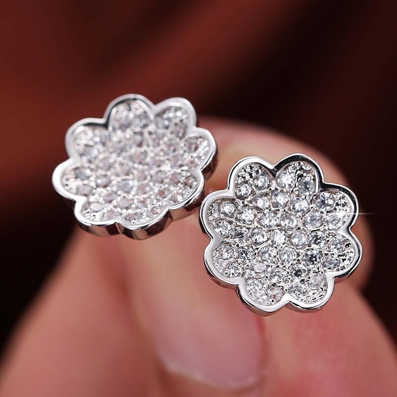 Trendy Flower Design Stud Earrings for Women | Pure Copper | Cute & Stylish