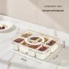 Airtight 8-Compartment Seasoning Box with Lid for Kitchen and Refrigerator Storage
