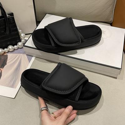 2024 Sommer Hausschuhe Frauen Dicke Sohle Strand Rutschen Männer Slipper Weiche Paar Hausschuhe Bequeme Sandalen Damen Schuh Rutschen Frauen