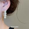 Pearl in the palm~ Delicate round pearl ear buckle light luxury high sense elegant earrings temperament princess style earrings women