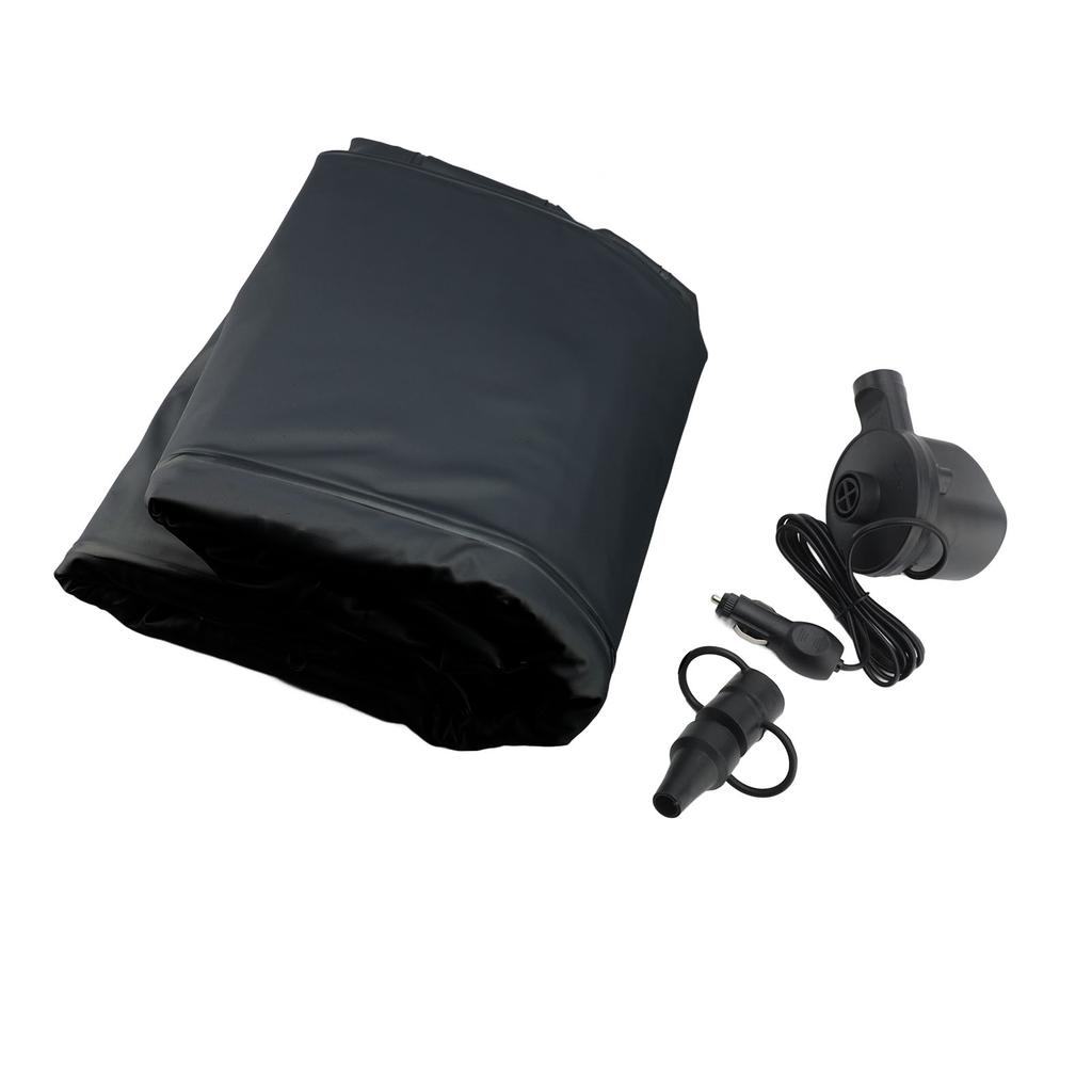 Car Air Mattress Foldable Thickened Flocking PVC Blow Up Bed with Electric Pump for SUV Back Seat Tr