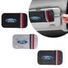 Car Sun Visor Glasses Storage Bag Center Cover For Ford 2 Ranger Focus Kuga Transit Mondeo Mustang EcoSport Shelby Edge J25 MK3 MK2