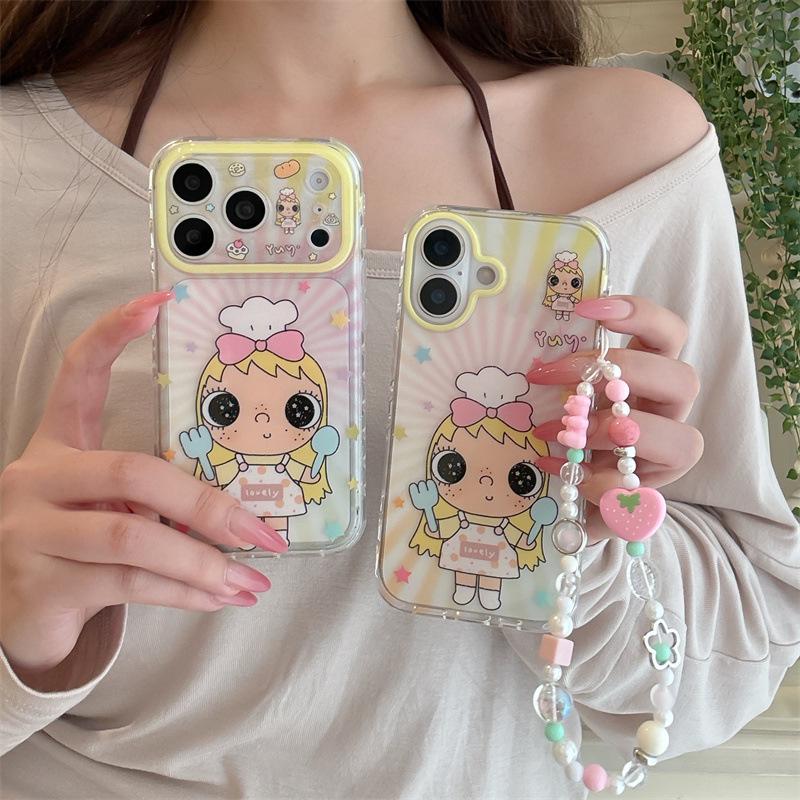 Colorful Star Cartoon Chef Xiao Yu Phone Case for iPhone 17/16 Pro Max/15 Pro