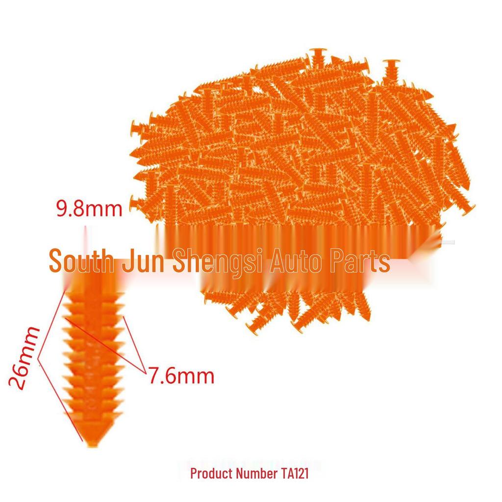 Universal Car M8 Plastic Screw Cap: Large Clip for Trim Panel Installation and Lining Fixing.