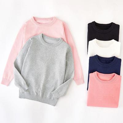 Abbigliamento per bambini Girocollo Maglione pullover per bambini medi e grandi Maglione in puro cotone Maglione intimo per ragazzi e ragazze