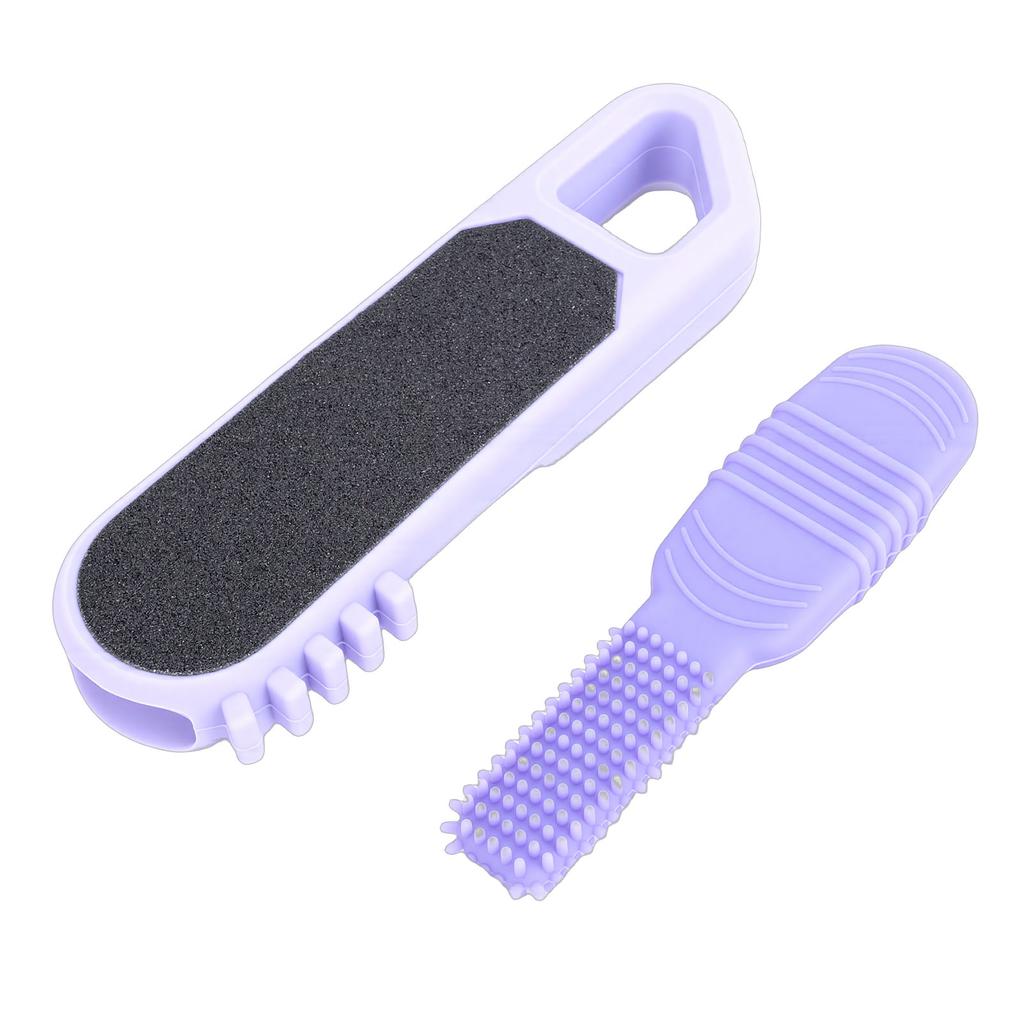 3 in 1 Foot File Toe Cleaner Foot Scrubber Heel Scraper Callus Remover for Wet Dry Dead Skin Removal Exfoliating