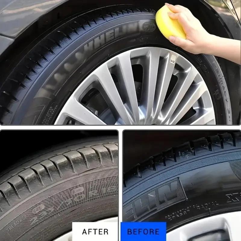 Autoreifen Glanzbeschichtung Reifen Glanz Kunststoff Gummi Felgen Aufbereiter Creme Paste Polierer Aufheller Auto Aufbereitung