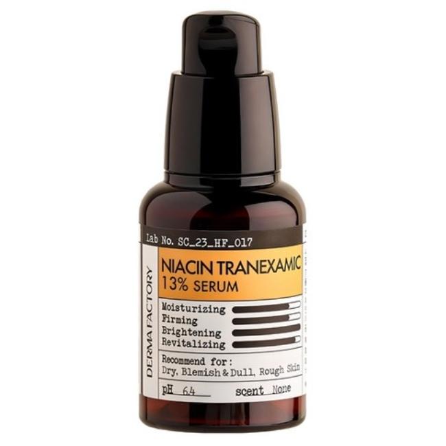 DERMA FACTORY Niacinamide Tranexamic Acid 13% Serum 30ml - Intensive Tone-Evening & Clarity Care