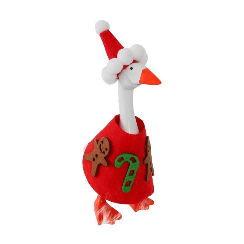 Weather Resistant Christmas Geese Outdoor Decoration For Porch Garden Patios Holiday Thanksgiving Accessory
