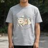 Adult and Childrens Cute Pet Dopamine Healing Series Multiple Pure Cotton Tshirts Couples and Parentchild Birthday Surprise